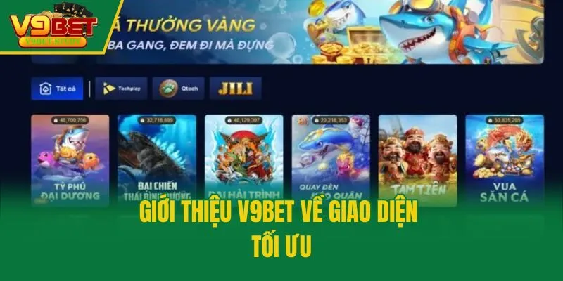 Giới thiệu V9bet về giao diện tối ưu