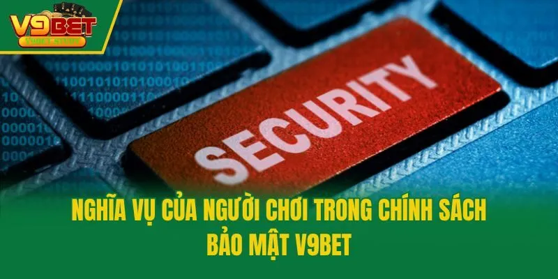 Nghĩa vụ của người chơi trong chính sách bảo mật V9bet